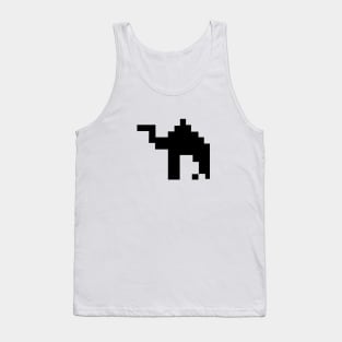 camel animal sillhouette pixel Tank Top